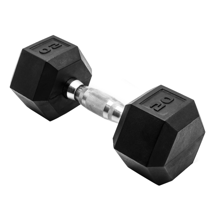 CAP Barbell 橡胶六角哑铃 20磅