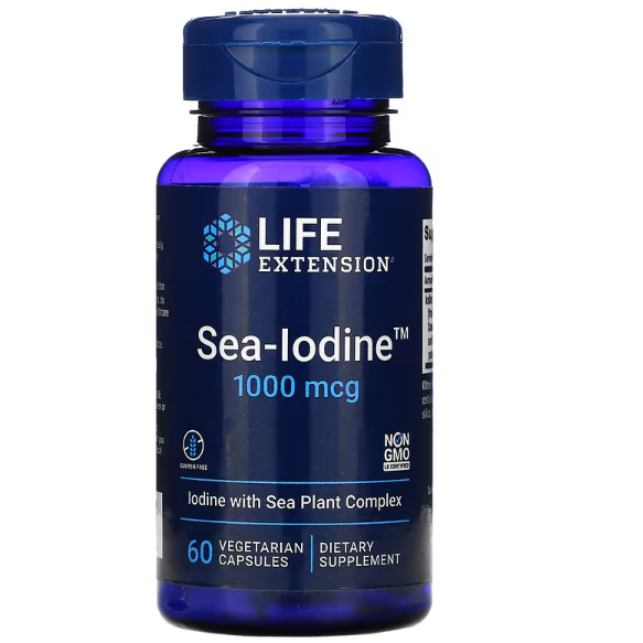 Life Extension, Sea-Iodine，1000 微克，60 粒素食胶囊