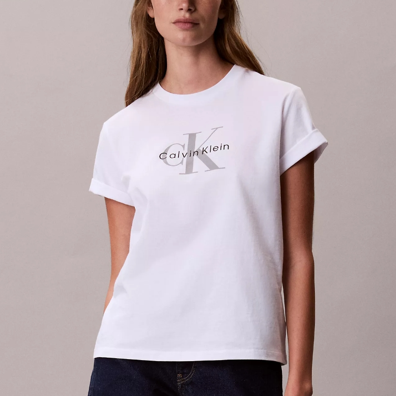 满$100享额外8折！Calvin Klein 经典徽标T恤