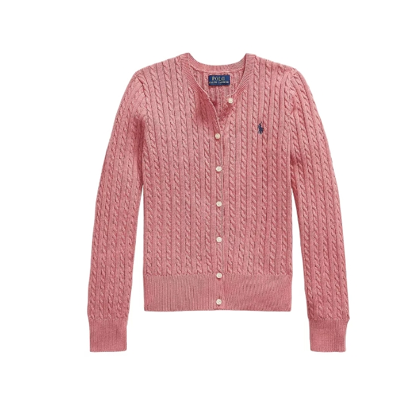 码全！Polo Ralph Lauren 拉夫劳伦大童款细绞花针织开衫 多色可选