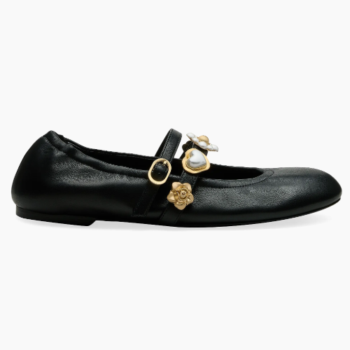 Stuart Weitzman Socharming 真皮玛丽珍平底鞋