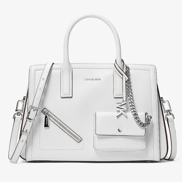 孟子义同款白色！Michael Kors Laila 中号斜挎包带卡包