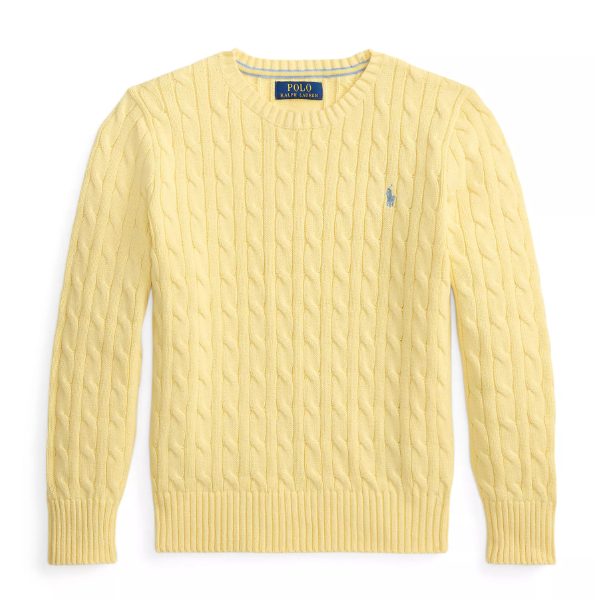 少量码捡漏！Ralph Lauren 拉夫劳伦大童款绞花毛衣