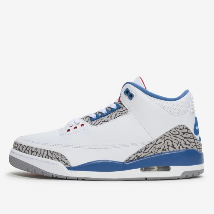 即将发售！Air Jordan 3 Retro "True Blue" 真蓝运动鞋