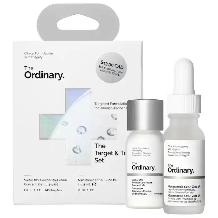 黄金搭档！The Ordinary 烟酰胺+硫磺祛痘急救组合