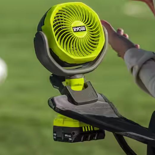 Ryobi ONE+ 18V 无绳夹持式风扇4英寸