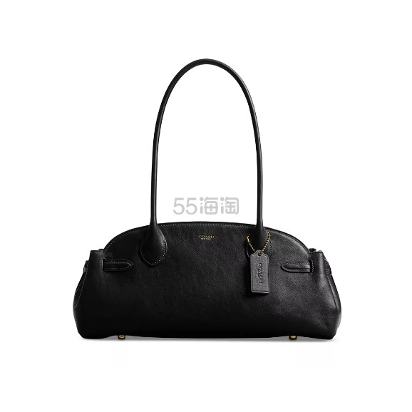 库存浅！Coach 蔻驰 Empire Carryall 34 黑色单肩包