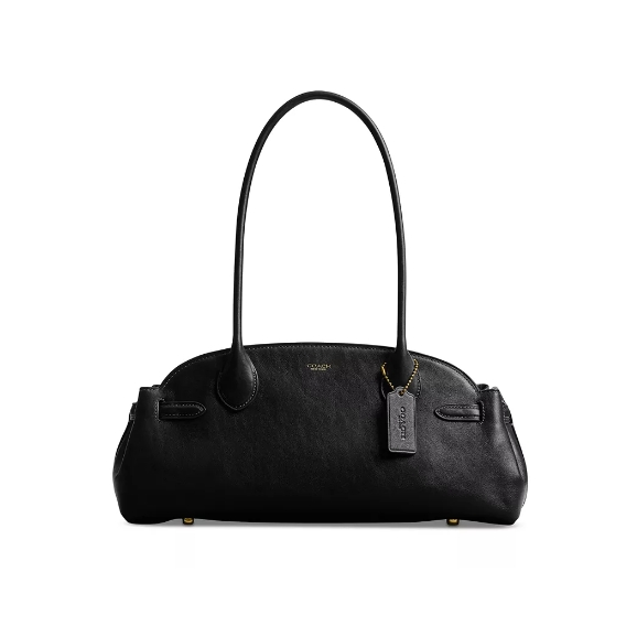 库存浅！Coach 蔻驰 Empire Carryall 34 黑色单肩包