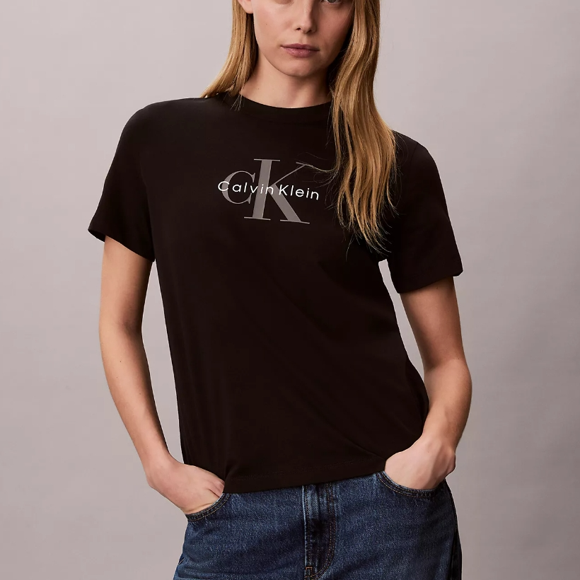 满$150享额外7折！Calvin Klein 经典字母徽标T恤