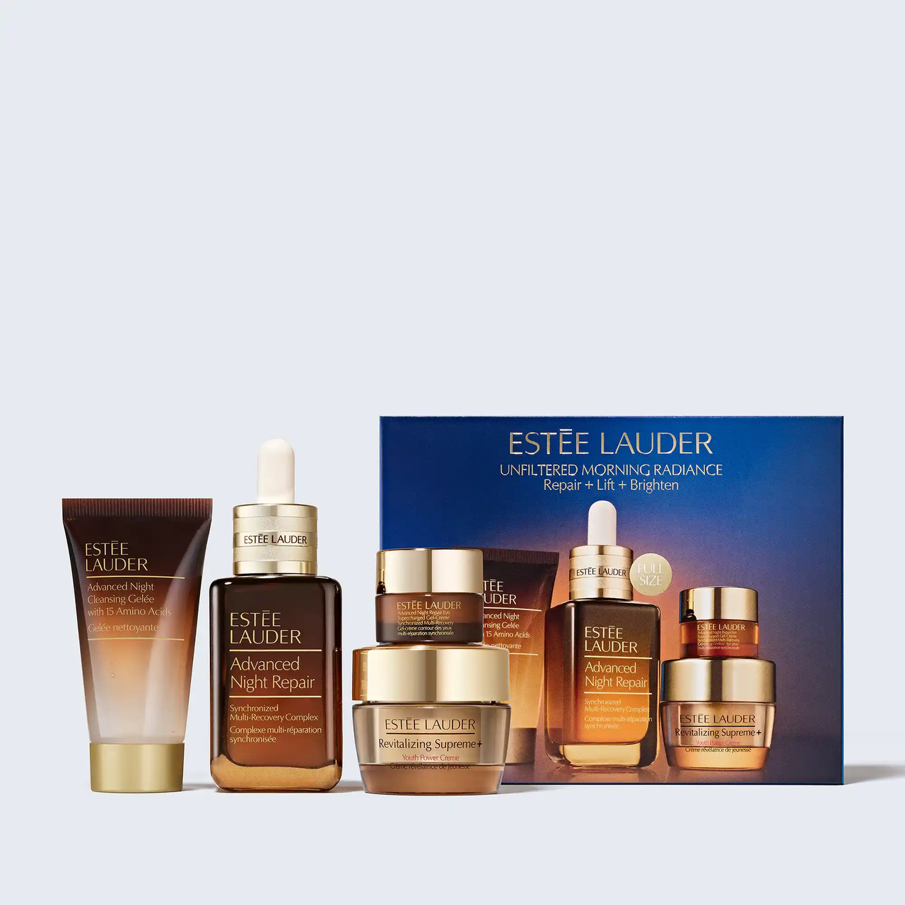 送好礼！Estee Lauder 雅诗兰黛小棕瓶修护护肤4件套