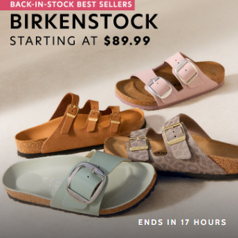 Gilt：Birkenstock 博肯专场促销！入手热门款鞋履