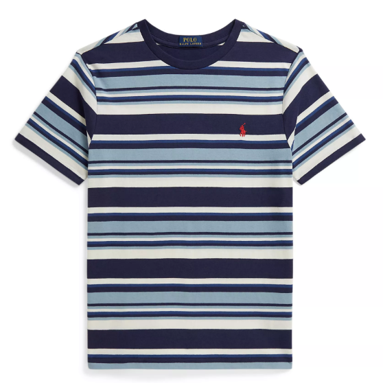 热卖！Ralph Lauren 拉夫劳伦大童款条纹短袖