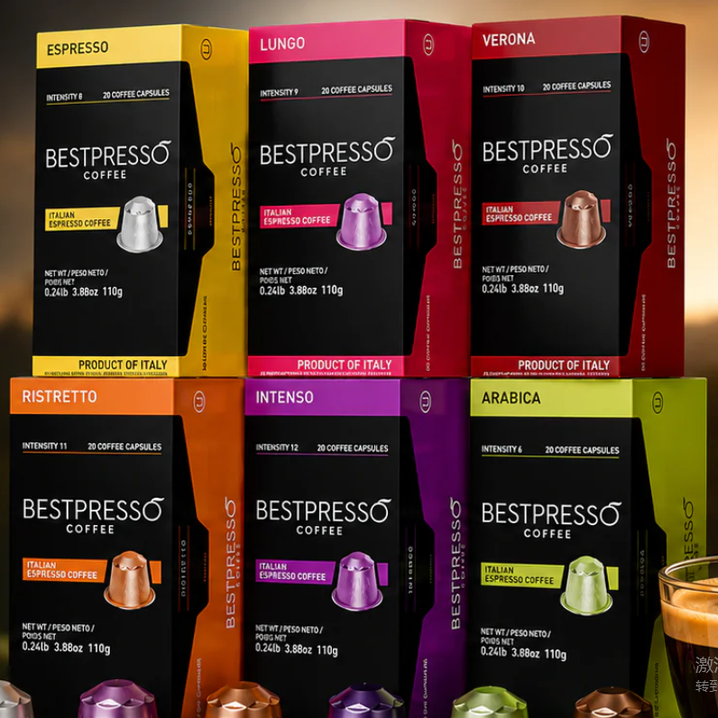 Bestpresso：胶囊咖啡热卖中 多种风味可选