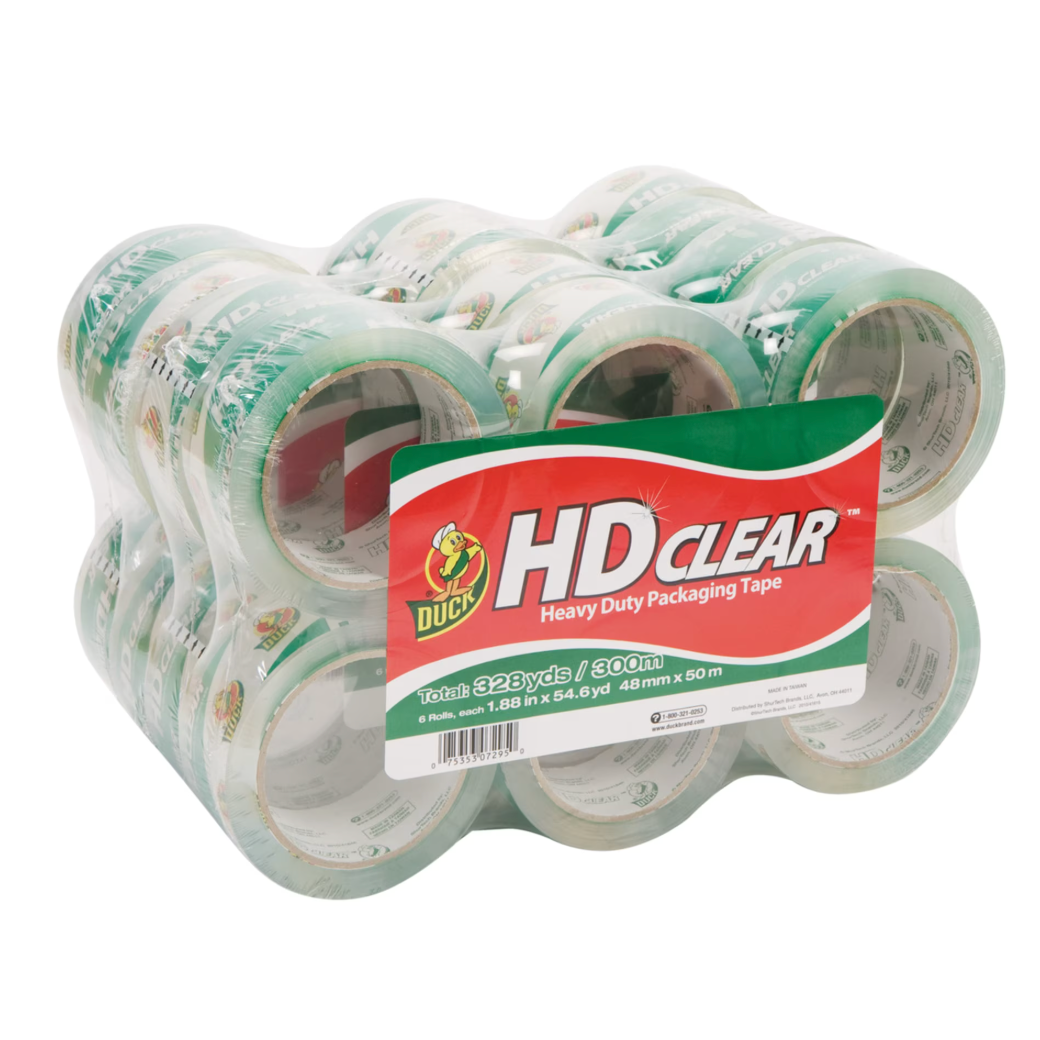 Duck HD透明封箱胶带24卷