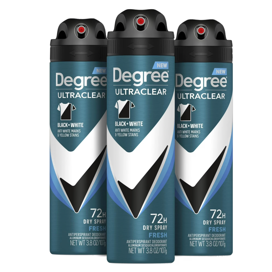 Degree 男士止汗喷雾 3支装