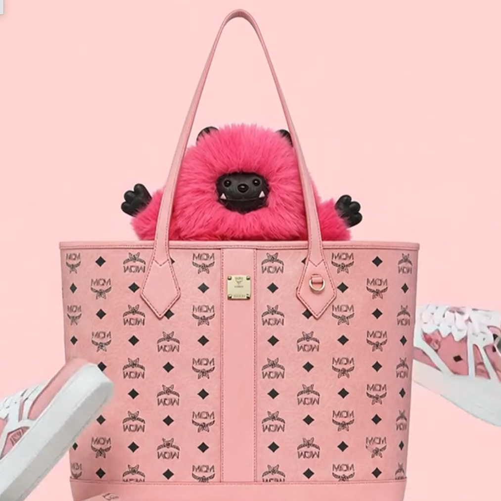 MCM：粉色限定系列，热门单品$65起