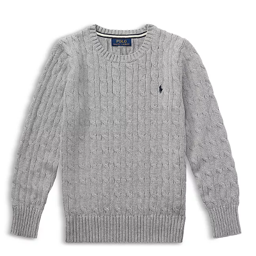 满返礼卡！Ralph Lauren 拉夫劳伦大童款绞花毛衣