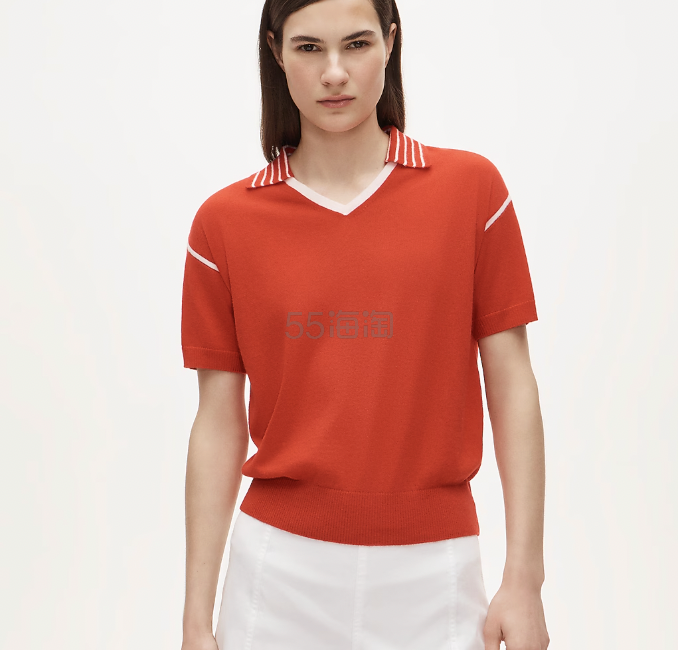 J.Crew 羊绒Polo衫