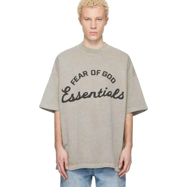 Fear of God ESSENTIALS 灰褐色 Training 90s T 恤
