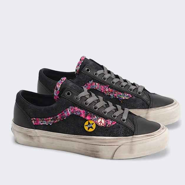 Vans Premium Old Skool 36 运动鞋 Souvenir 系列（褪色黑）