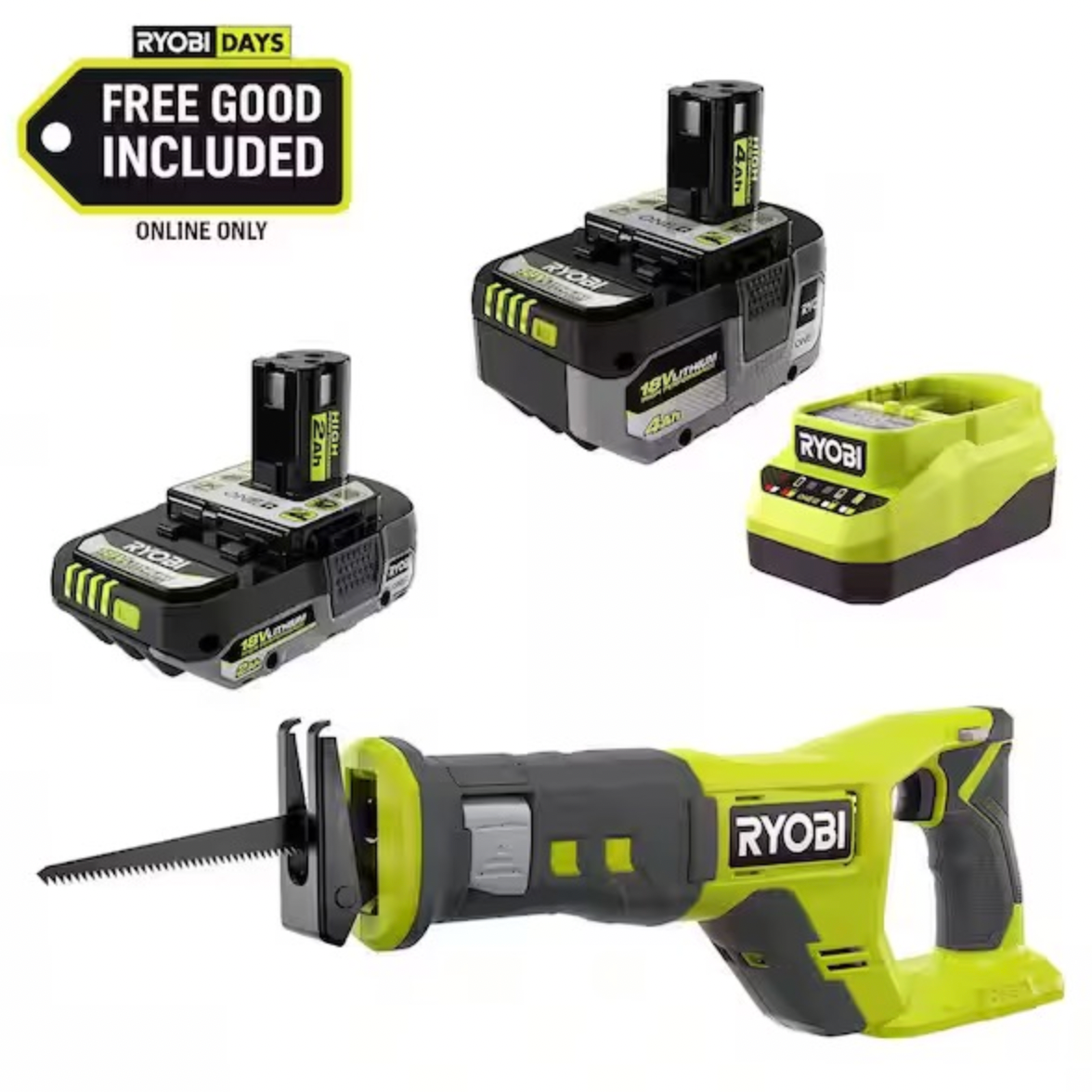 RYOBI ONE+ 18V 往复锯套装
