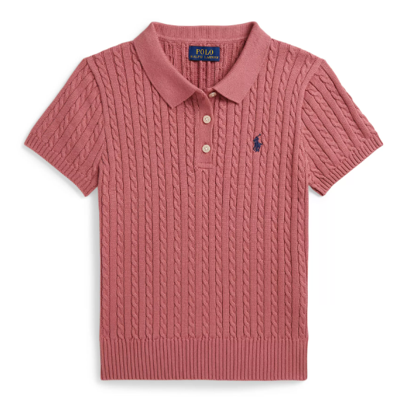 Ralph Lauren 拉夫劳伦大童款绞花Polo短袖