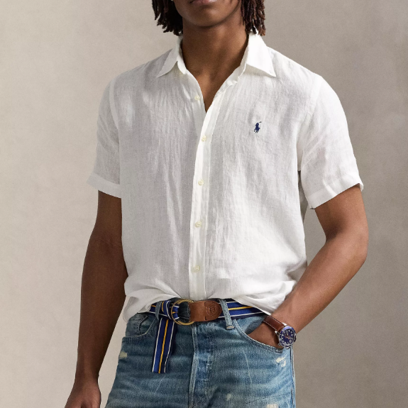 仅剩大码！Polo Ralph Lauren 拉夫劳伦短袖衬衫