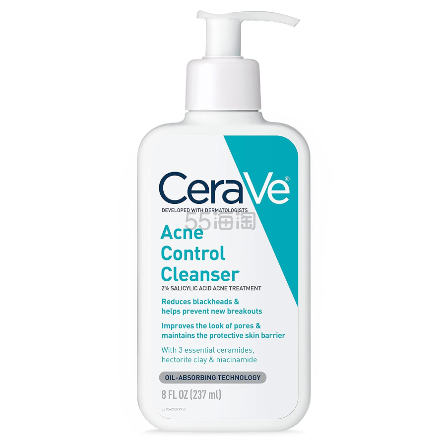 【含税直邮】CeraVe 适乐肤水杨酸祛痘洗面奶 237ml