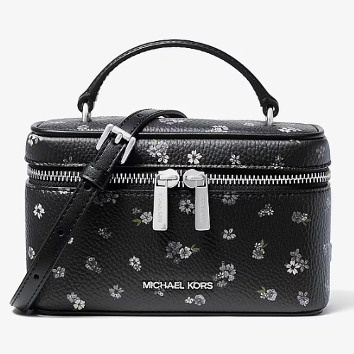 2件额外8折！Michael Kors Vivi黑色印花饭盒包