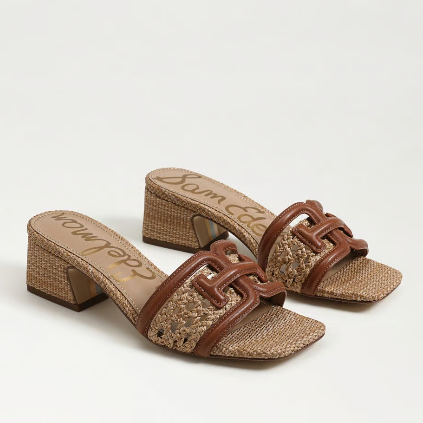 Sam Edelman Waylon 编织款一字带凉拖鞋