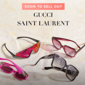 Rue La La：大牌墨镜专场特惠 选购 Gucci、Saint Laurent