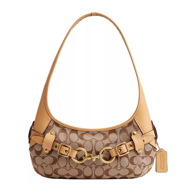 上新！Coach 蔻驰 Belted Ergo 26 经典配色老花单肩包
