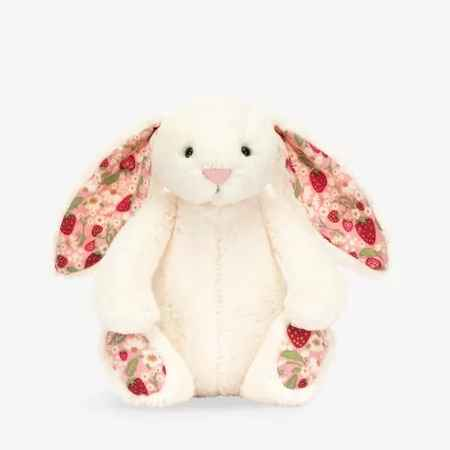 Jellycat 花漾奶油莓果邦尼兔 小号毛绒玩偶（18cm）