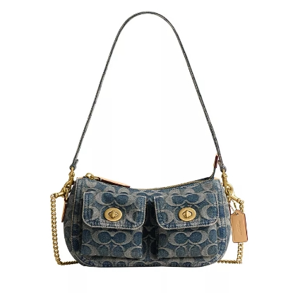 Coach 蔻驰 Waverly 牛仔老花小号单肩包