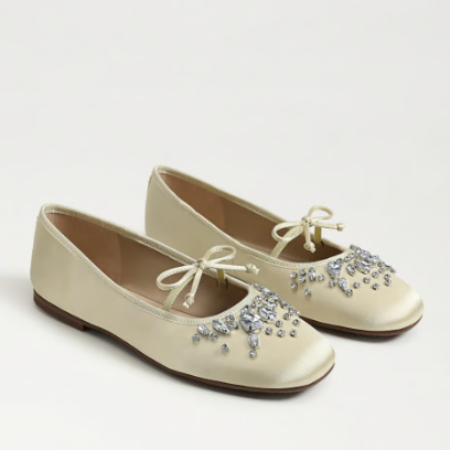 虞书欣同款！Sam Edelman Amy 钻石芭蕾鞋