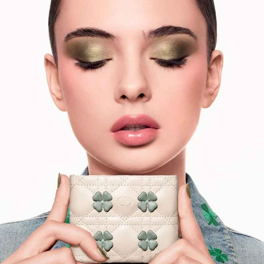 Dior Beauty：幸运四叶草彩妆系列上新！限定版后台五色眼影盘$85