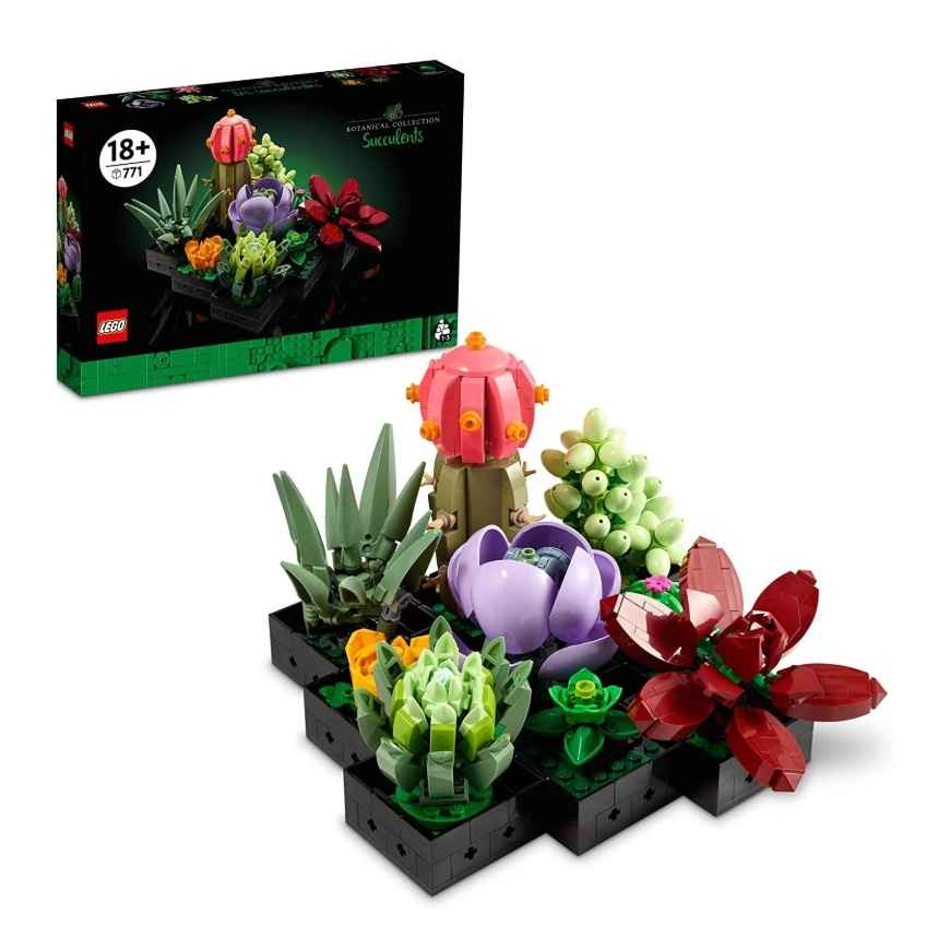 LEGO 乐高 6385788 多肉植物装饰成人建筑套装