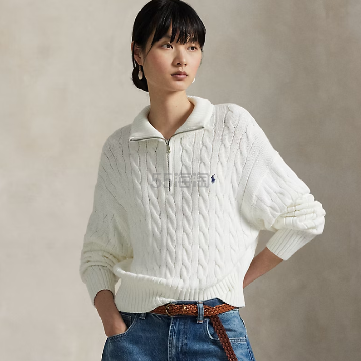 Polo Ralph Lauren 拉夫劳伦绞花拉链毛衣