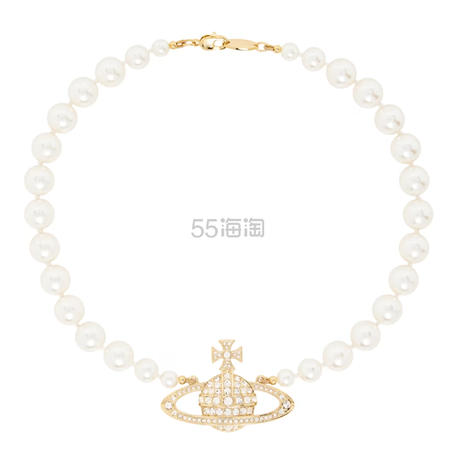 VIVIENNE WESTWOOD One Row Bas Relief Faux-Pearl 项链