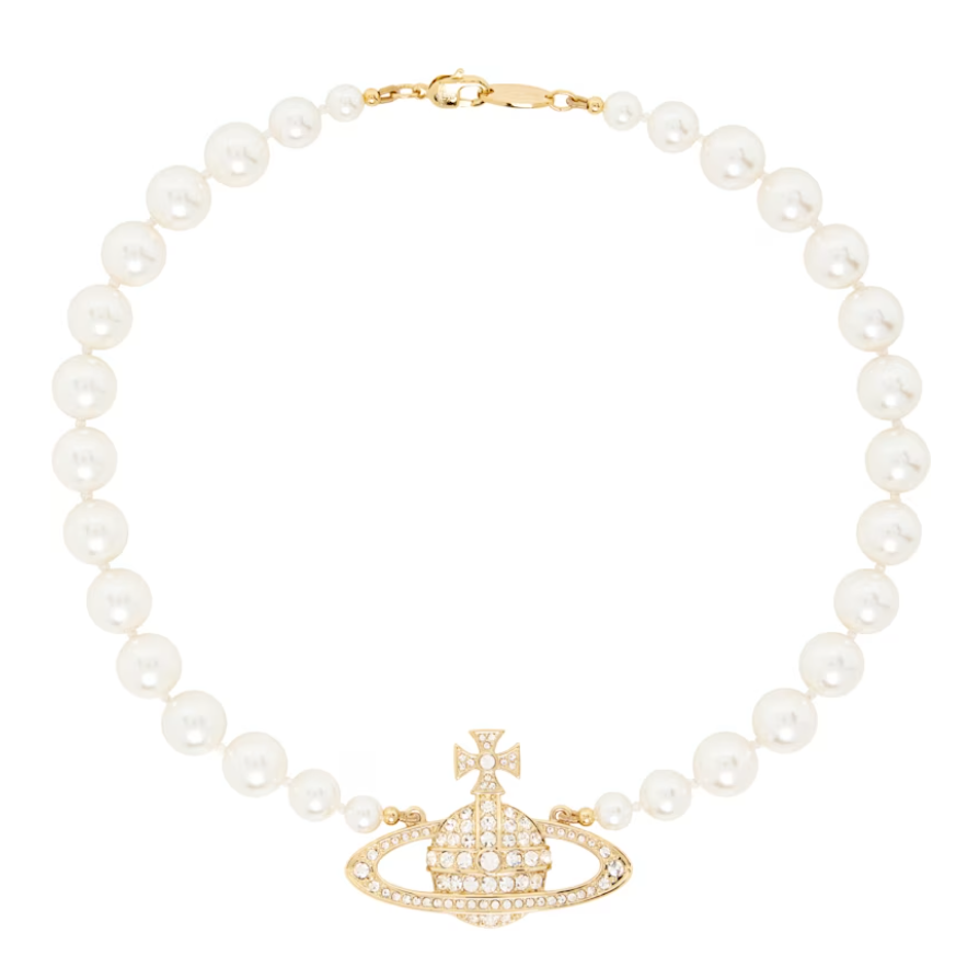 VIVIENNE WESTWOOD One Row Bas Relief Faux-Pearl 项链