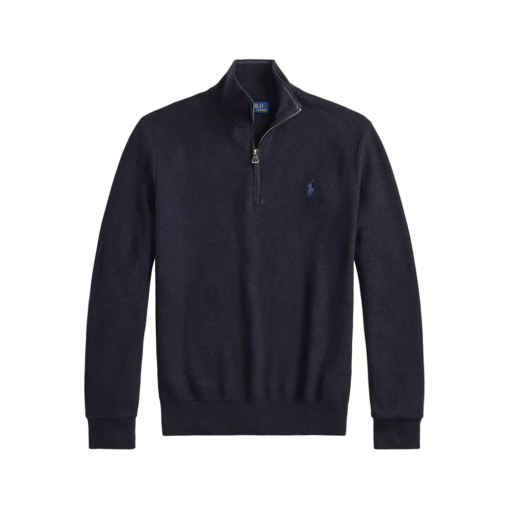 Polo Ralph Lauren 拉夫劳伦小马徽标半拉链套头衫