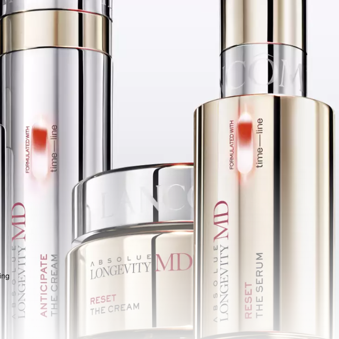 Lancome 美网：全新菁纯MD驭时系列护肤！入凝时精华、凝时面霜