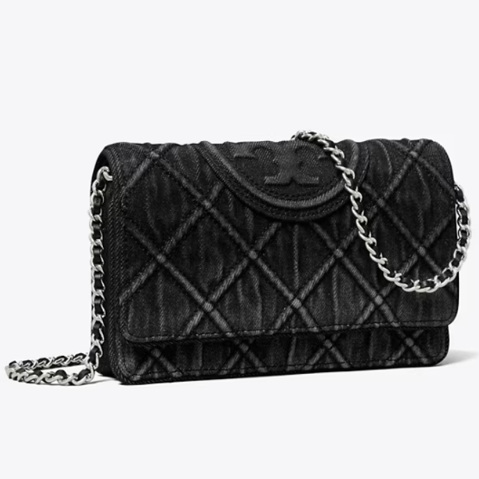 Tory Burch 汤丽柏琦 Fleming 牛仔链条斜挎包