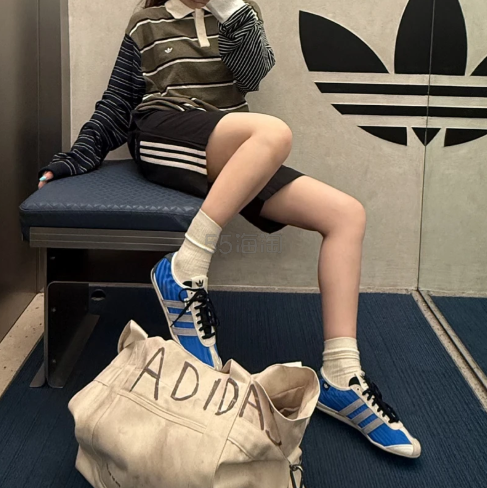 adidas x SFTM 联名 007 蓝白Tokyo德训鞋