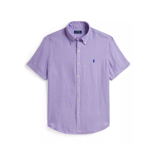 码较全！Polo Ralph Lauren 拉夫劳伦亚麻短袖衬衫