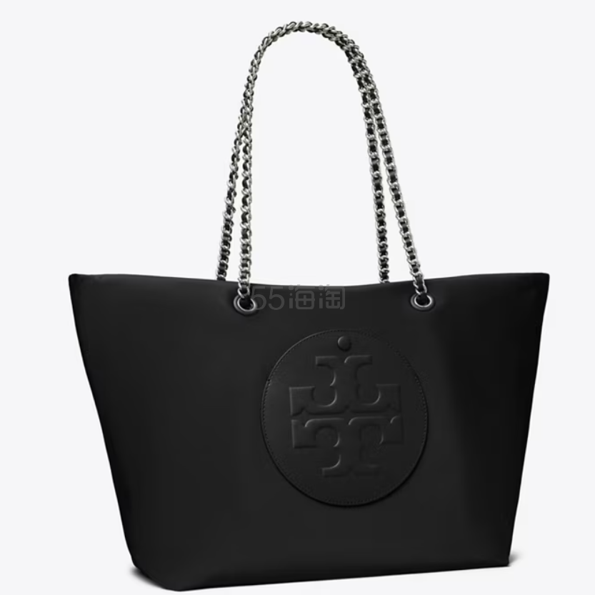 黑色最后一个!Tory Burch 汤丽柏琦 Ella 链条托特包