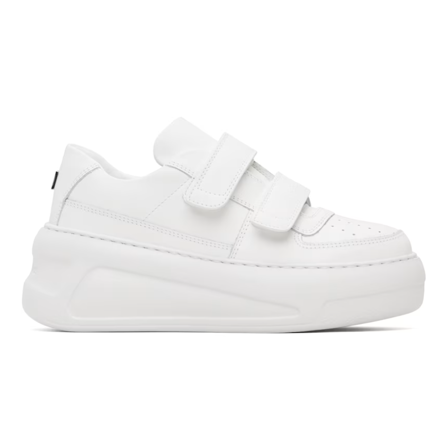 ACNE STUDIOS 白色 Velcro Strap Platform 运动鞋