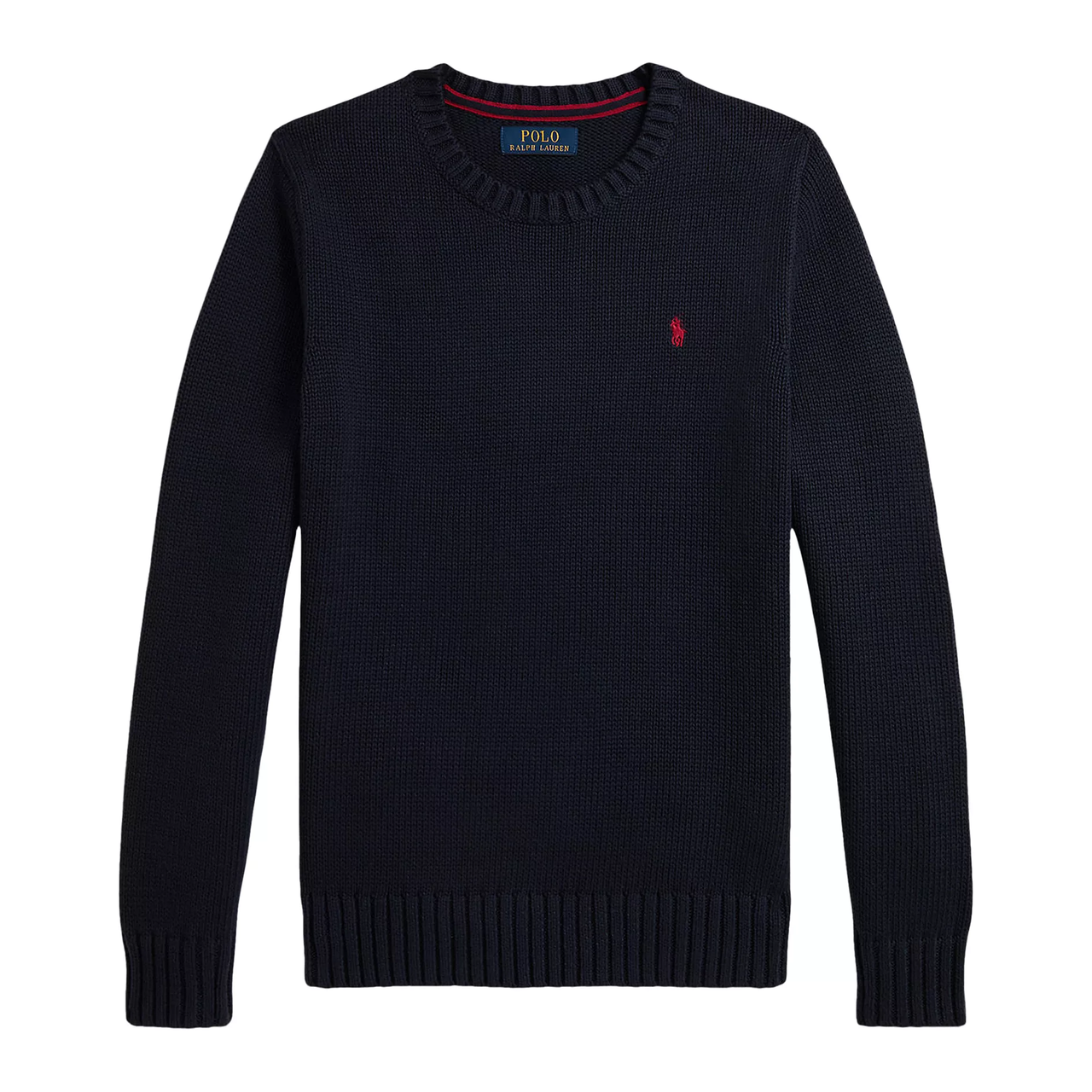 上新！Polo Ralph Lauren 拉夫劳伦大童款徽标圆领毛衫 藏蓝色码全