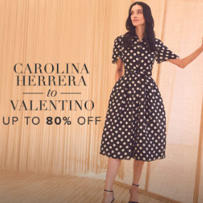 Rue La La：设计师品牌特惠 Carolina Herrera、Valentino 等