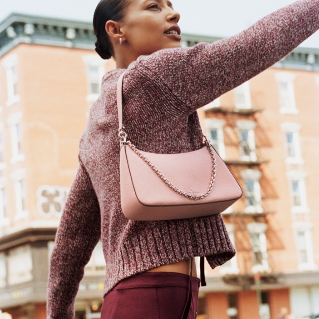 Kate Spade：包袋、服饰上新热卖 Wink 绒面腕包$98
